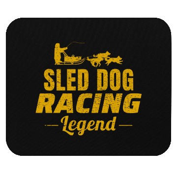 Discover Husky Sledding Sled Dog Racing Alaskan Racers Mouse Pads