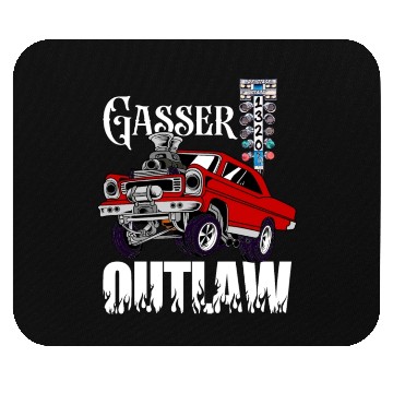 Discover Gasser Outlaw Class Vintage Drag Racing Race Car Mouse Pads