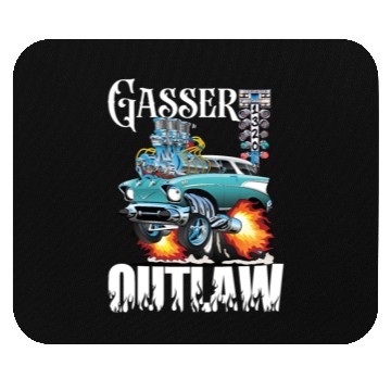 Discover Gasser Outlaw Class Vintage Drag Racing Race Car Mouse Pads