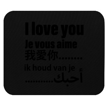 Discover I love you Mouse Pads
