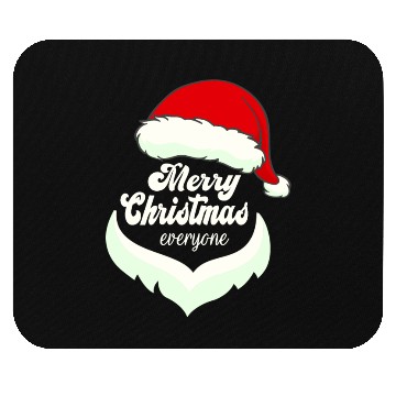 Discover Santa Claus Merry Christmas Beard and hat Mouse Pads