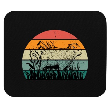 Discover Vintage Capybara Mouse Pads