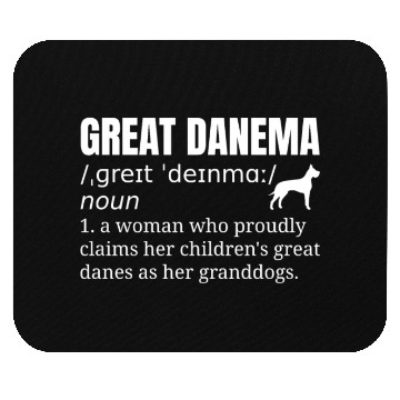 Discover Great Dane Grandma Definition Mouse Pads
