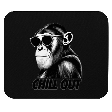 Discover Chimpanzee chill out Mouse Pads