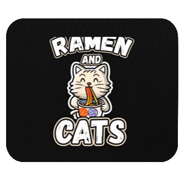 Discover Ramen and cats Mouse Pads