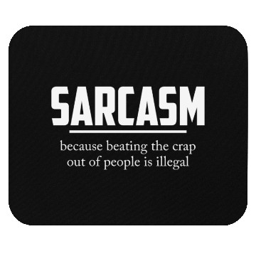 Discover BEATING IS ILLEGAL SARCASTIC Mouse Pads