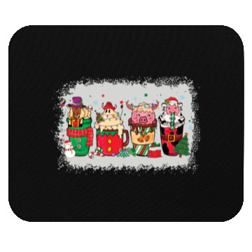 Discover Christmas Coffee Cup Bleached Mouse Pads