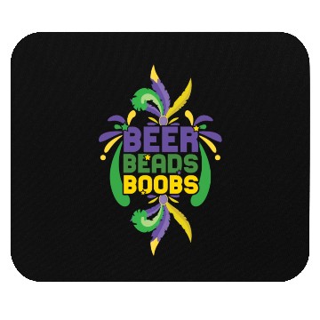 Discover Festival Parade Beer Beads Bling Mardi Gras 2023 Mouse Pads