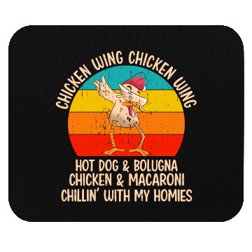 Discover Chicken Wing Hot Dog Mouse Pads