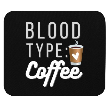 Discover Blood Type Coffee Mouse Pads