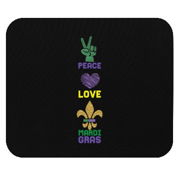 Discover 2023 Festival Parade Beads Love Peace Mardi Gras Mouse Pads