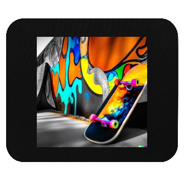 Discover Skateboard and Graffiti Wall Art Mouse Pads