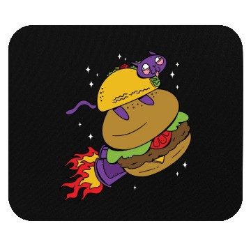 Discover Space-kitty burger Space-kitty burger inspiration Mouse Pads