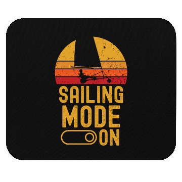 Discover sand yachting retro vintage land sailing Mouse Pads