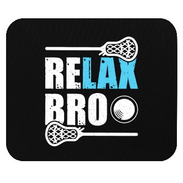 Discover RELAX BRO Funny Lacrosse Player Lax Lover Joke Mouse Pads
