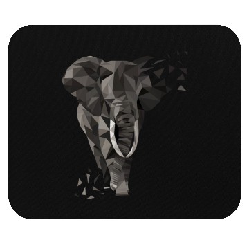 Discover Elephant Gift Idea - Low Poly Elephant Mouse Pads