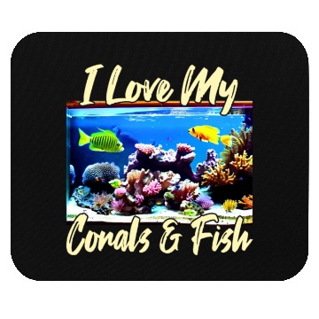 Discover Saltwater aquarium coral fish Mouse Pads