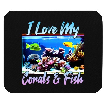 Discover Saltwater aquarium coral fish Mouse Pads