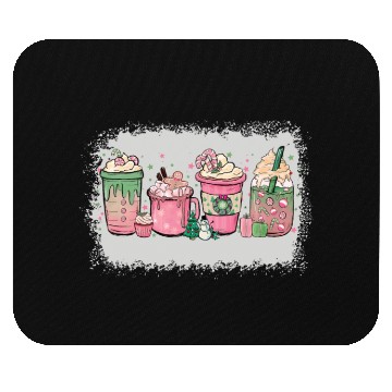 Discover Hot Chocolate Cup Peppermint Mocha Mouse Pads