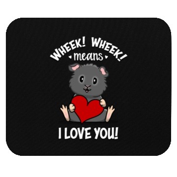 Discover Black Guinea Pig Mouse Pads