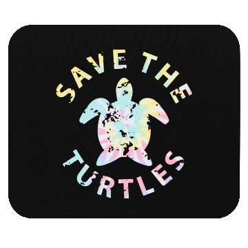Discover Save The Turtles Tie Dye Mouse Pads