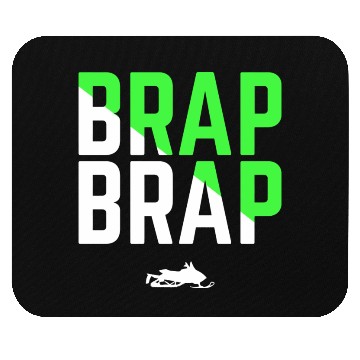 Discover Brap Brap Snowmobile Green Edition Mouse Pads