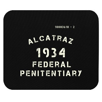 Discover Vintage Alcatraz Prison Penitentiary Jail Mouse Pads