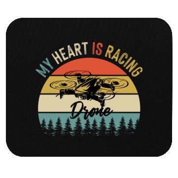 Discover Vintage Retro Drone Racing Racer League Mouse Pads