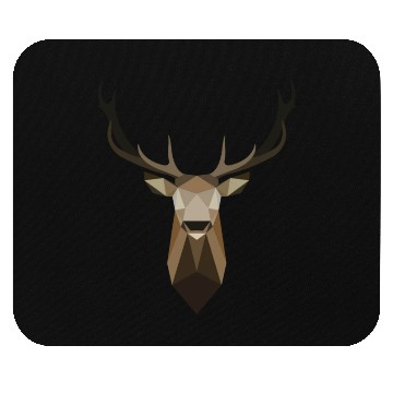 Discover Deer Geometry Mouse Pads - Polygon Art Deer - Origami