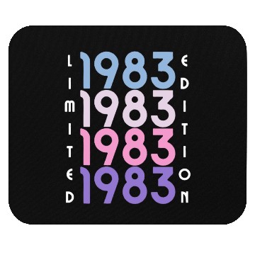 Discover 40 Years Vintage 1983 Retro 40th Birthday Mouse Pads