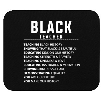 Discover Black Teacher Idea For Women & Melanin Educators Mouse Pads