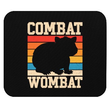 Discover Combat Wombat For A Wombats Lover Mouse Pads