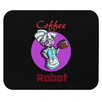 Discover Coffee Robot Mouse Pads