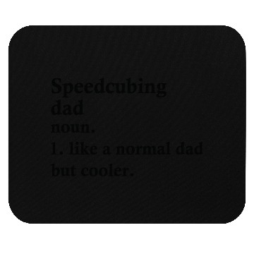 Discover Speedcubing Dad Funny Cuber Definition Mouse Pads