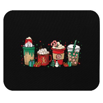 Discover Christmas Chocolate Cup Mouse Pads