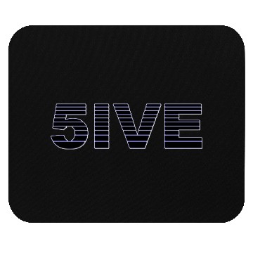 Discover 5IVE FIVE NUMBER BLACK Mouse Pads