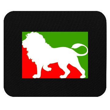 Discover CUTE MODERN UNIQUE LION RED AND GREEN Mouse Pads
