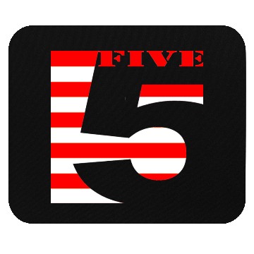 Discover CUTE MODERN UNIQUE NUMBER 5 STRIPES Mouse Pads