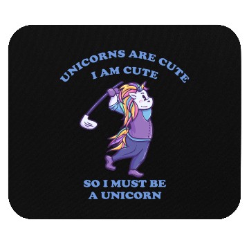 Discover Golfing unicorns are cute I am cute Mouse Pads