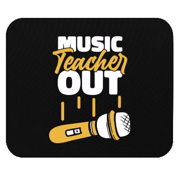 Discover Music Teacher Microphone Mouse Pads