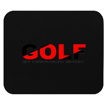 Discover GOLF SPORT BLACK AND RED COLOR Mouse Pads