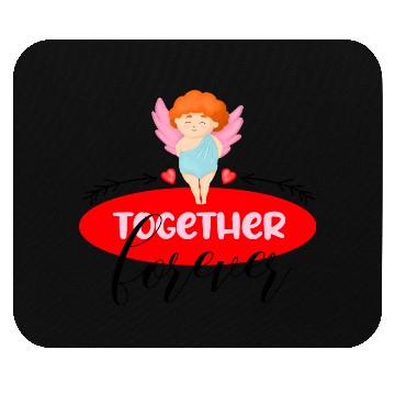 Discover Forever together. Quote for valentine's day Mouse Pads