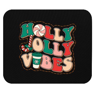 Discover holly jolly vibes Mouse Pads