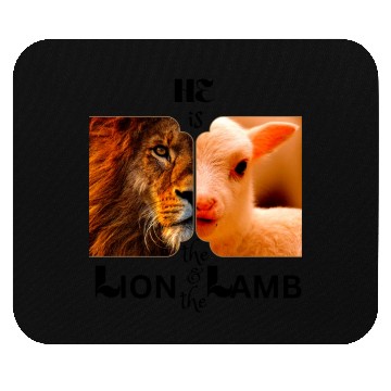 Discover He is the Lion and the Lamb Mouse Pads