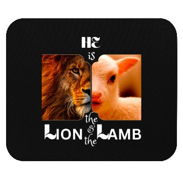 Discover He is the Lion and the Lamb Mouse Pads