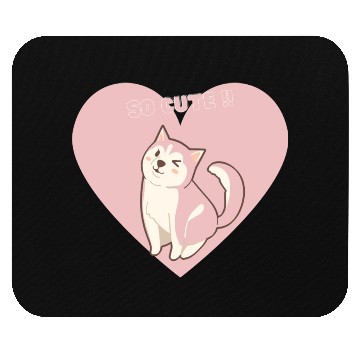 Discover So Cute Puppy Show Some Love to your pet Mouse Pads
