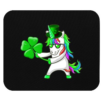 Discover Flossing Unicorn St Patrick's Day Floss Dance Mouse Pads