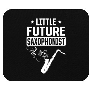 Discover Newborn Saxophonist - Little Future Saxophonist Mouse Pads