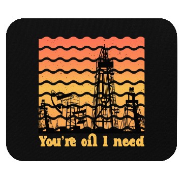 Discover oilfield worker gift - funny oilfield worker Mouse Pads