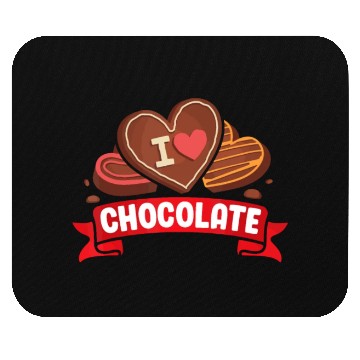 Discover I Love Chocolate Sweets Candy Chocolate Bar Mouse Pads